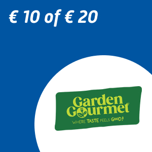 € 10 of € 20 aan Garden Gourmet