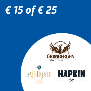 € 15 of € 25 aan Grimbergen, Hapkin en/of Affligem 0,0 %